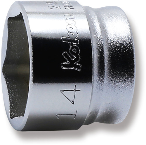 Ko-ken 2400MZ-14 1/4 Square Drive Socket 14mm 6 point Length 15mm Z-series