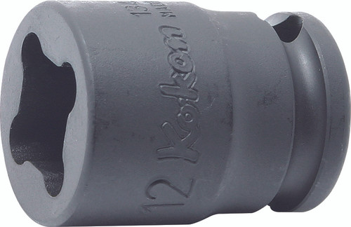 Ko-ken 13400-6WN 3/8 Square Drive Socket 6mm 4 point Length 32mm Weld Nut