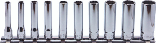 Ko-ken RSAS2305A/10 1/4 Square Drive Socket set 3/16-9/16 12 point 150mm Aerospace 10 pieces