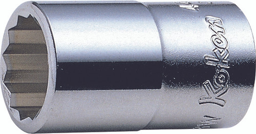 Koken 4405W-3/16 | 1/2" Sq. Drive, 12 point Whitworth Socket