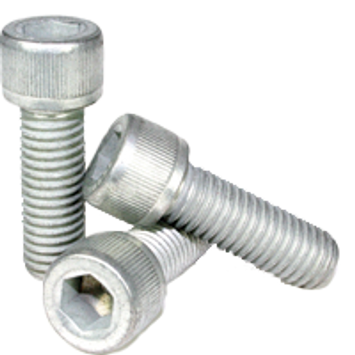 Socket Head Cap Screw, Coarse Alloy Mechanical Zinc - 1/4"-20x1 1/2" (PT), Qty 100