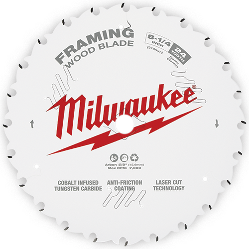 Milwaukee 48-40-0820 8-1/4 in. 24T Framing Circular Saw Blade