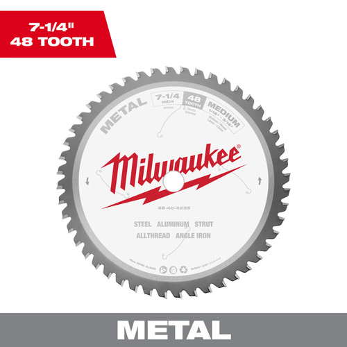 7-1/4" Metal Cutting Circular Saw Blade