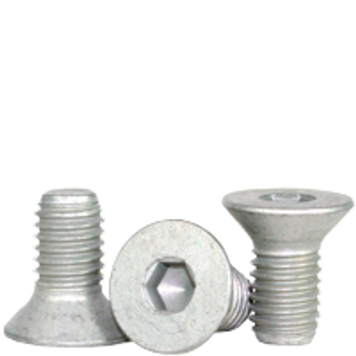 #4-40x1/2"(FT) - FLAT SOCKET CAPS COARSEALLOY MECHANICAL ZINC, Qty 100