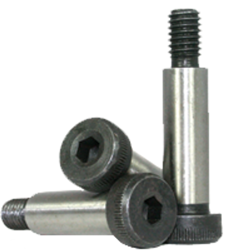 1/4"-10-24 x 5/8" Socket Shoulder Screws, Thermal Black Oxide, Coarse, Alloy Steel, Qty 25