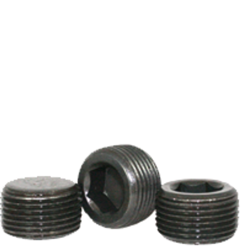 2"-11 1/2 Pipe Plugs, Black Oxide, Alloy Steel, Dry-Seal, 3/4" Taper, Qty 1