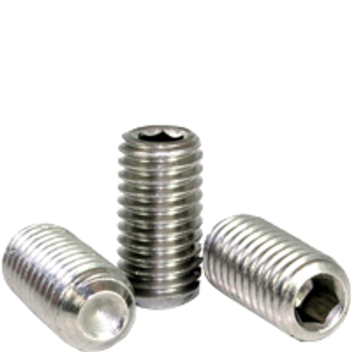 #8-32 x 3/16" Cup Point Socket Set Screws, 18-8 Stainless Steel, Coarse, Qty 100