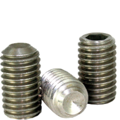 1/4"-20 x 3/4" Cup Point Socket Set Screws, 316 Stainless Steel, Coarse, Qty 100