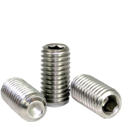 3/8"-24 x 1/4" Socket Set Screws, Cup Point, 18-8 Stainless Steel, Fine, Qty 100