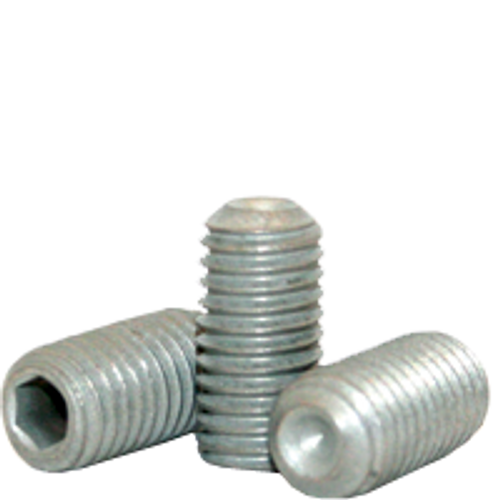 M4-0.70x6 MM SOCKET SET SCREWS CUP POINT 45H COARSE ALLOY ISO 4029 / DIN 916 ZINC-B, Qty 100