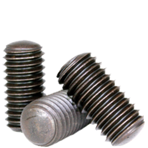 #10-32 x 3/4" Socket Set Screws, Oval Point, Thermal Black Oxide, Fine, Alloy Steel, Qty 100