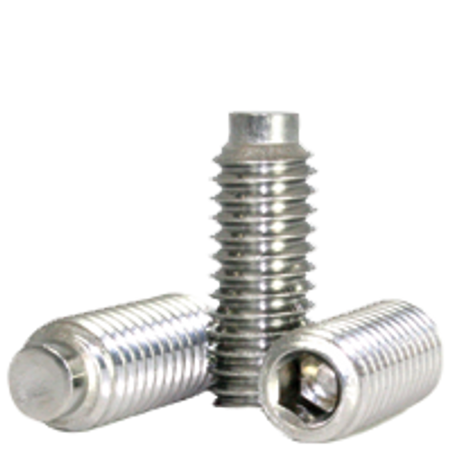 #6-32 x 3/16" Socket Set Screws, 1/2 Dog Point, 18-8 Stainless Steel, Coarse, Qty 100