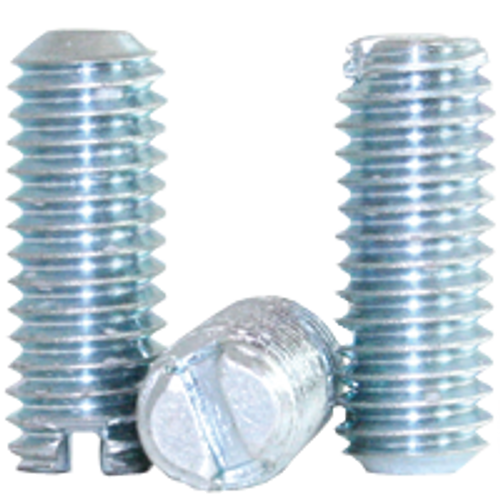 5/16"-18x1/4" SLOTTED SET SCREWS COARSE ALLOY CS HARDEN ZINC, Qty 100