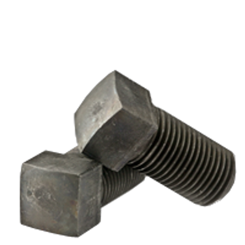 1/4"-28 x 1" Square Head Set Screws, Cup Point, Plain, Fine, Fully Threaded, Case Hardened, Qty 100