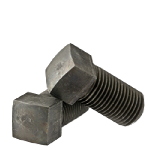 1/4"-28 x 1 1/2" Square Head Set Screws, Cup Point, Plain, Fine, Fully Threaded, Case Hardened, Qty 100