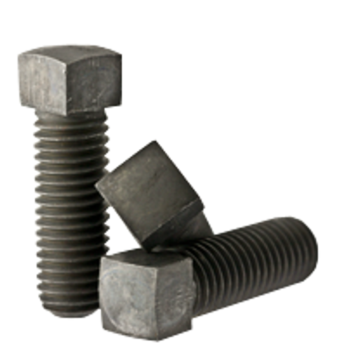 3/8"-16 x 2" Square Head Set Screws, Cone Point, Plain, Coarse, Fully Threaded, Case Hardened, Qty 100