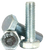 M16-2.00 x 50mm Hex Cap Screws, Zinc Cr+3, Class 10.9, Coarse, Fully Threaded, Alloy Steel, DIN 933 / ISO 4017, Qty 25