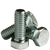 1/2"-13 x 6 1/2" Hex Bolts, Zinc Cr+3, Grade A, Coarse, Partially Threaded, A307, Qty 10