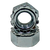 M10-1.50 Lock Nuts, External Tooth K-Lock, Zinc Cr+3, Class 8, Qty 100