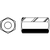 3/4"-10xW1"xL2 1/4" HEX COUPLING NUTS A563 GRADE A PLAIN, Qty 20