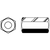 7/16"-14xW5/8"xL1 3/4" HEX COUPLING NUTS, A563-A, H.D.G. , Qty 30