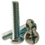 1/4"-20 x 3/8" Machine Screws, Phillips/Slotted Combo Round Head, Zinc Cr+3, Fully Threaded, Qty 100