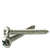 5/16"-9 x 1" Indent HWH Unslotted Tapping Screws, Type A, Zinc Cr+3, Qty 100