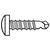 #10-16 x 1/2" Self Drilling Screws, Indent HWH TEKS/2, Zinc Cr+3, Qty 100