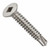 1/4"-14 x 1 1/2" Self-Drilling Screws, Square Drive Flat Head, #3 Point BSD, 410 Stainless Steel, Full Thread, Hardened, Qty 300