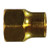 AMC 04016-03 Hex Long Nut, 3/16 in SAE 45 deg Female Flared, Brass
