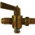 AMC 09204-0808 Shut-Off Cock, 1/2 x 1/2 in Nominal Pipe, Flared x MIP, Brass Body