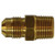 Midland Metal 10257SS Adapter, 1/4 in SAE 45 deg Flared x 3/8 in MIP, Stainless Steel