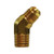 Midland Metal 10447 45 deg Elbow, 1/4 in Male SAE 45 deg Flared x 3/8 in MNPTF, Brass Midland Metal 10447 45 deg Elbow, 1/4 in Male SAE 45 deg Flared x 3/8 in MNPTF, Brass