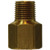 Midland Metal 16113 Adapter, 3/16 in 1/4 in MPT, Brass