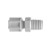 Midland Metal 17187P Male Connectors, Plastic Compression, 3/8 x 1/8 Compxmip Polyprop Adpt, Plastic Fittings