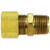 Midland Metal 18159T Tank Coupling, 1/2 in Compression x 1/2 in FPT, Brass