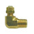Midland Metal 20290L 90 deg Long Elbow, 1/4 in Flareless Tube x 1/4 in MIP, Brass