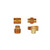 Mid-America Fittings 23325X2X1 Reducing Hex Nipple, 1/8 in NPTF x 1/16 in NPTF, Brass