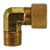 Midland Metal 27237 90 deg Elbow with 27006 Sleeve, 1/2 in Compression x 3/8 in MIP, Brass