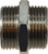 Midland Metal 1/4 X 1/4 M BSPP N-PLTD HEX NIPP - 28802