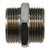 Midland Metal 28803 Hex Nipples, BSPT/BSPP Fittings, 3/8 x 1/8 M Bspp N-Pltd Hex Nipp, Brass Fittings