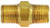 Midland Metal 28839 Hex Nipples, BSPT/BSPP Fittings, 16-16 Brass Mbspt x Mnpt Nipple, Brass Fittings