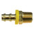 Midland Metal 29PO1-88 Male Push-On Hose Barb, MAF/USA HOSE BARB, 1/2 Hid x 1/2 Mpt Push On Barb, MAF/USA Brass Fittings