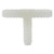 Midland Metal 3/16 WHITE NYLON SINGLE BARB TEE - 33418W
