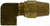 Midland Metal 38256 90 deg Elbow, 3/8 in C x 3/8 in FIP, Brass