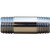 Midland Metal 41007 Pipe Nipple, 1/8 in MPT x 1/8 in MPT, 4 in, Brass, Chrome-Plated