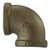 Midland Metal 44109LF 90 deg Elbow, 2-1/2 in FPT x 2-1/2 in FPT, Bronze