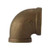 Midland Metal 44121 90 deg Reducing Elbow, 3/8 in FPT x 1/8 in FPT, Bronze