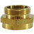 Midland Metal 444024 Hex Adapter, 1-1/2 in FNPSH x 1-1/2 in MNST, Brass