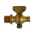 Midland Metal 46301 Air Cock, 1/4 in Nominal, MIP x Bibb Hose, Brass Body